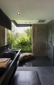 Refresh your windowsills with a seasonal selection of colourful plants. Bathroom Features A Large Window With Garden View And A Sitting Rock In Singapore 1342x2100 The Best Designs And Art From The Internet