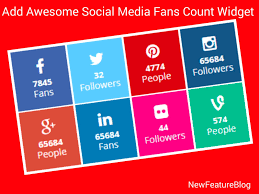 Displaying social count on your site. Awesome Social Media Fans Counter Widget Ko Blog Me Add Kare New Feature Blog