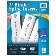 The actual labels are fine, but when using the avery recommended template for the labels, the text prints off center. Avery 3 Binder Spine Inserts 15 Inserts 89109 Avery Com