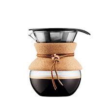 Black And Decker Brew And Go Paper Filter Bodum Pour Over Coffee Maker 17 Ounce 5 Liter Cork Band In 2020 Pour Over Coffee Maker Pour Over Coffee Coffee Maker