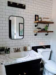 The general rule is any wall tile with a 1 to 2 size can be styled as a subway tile: How 1 Homeowner Used Subway Tile In Her Bathroom For Only 3