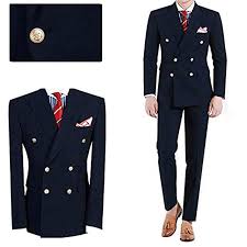 2020 popular 1 trends in men's clothing, weddings & events, women's clothing, sports & entertainment with navy blue slim fit suit and 1. Latest Fashionable Navy Blue Double Breasted Mens Wedding Slim Fit Suits Groom Formal Prom Party Tuxedo Buy Suits For Men Men Slim Fit Suits Men Wedding Suits Product On Alibaba Com