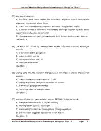 Latihan soal pilihan ganda bab akuntansi manajemen. Contoh Soal Akuntansi Biaya