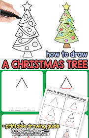 For weeks, the christmas tree will help give a touch of warm party atmosphere. How To Draw A Christmas Tree Step By Step Drawing Tutorial Easy Peasy And Fun