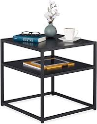 Of course not many who have it. Relaxdays Side Table Black Square Coffee Table Metal Mdf Modern Design Living Room 50 X 50 X 50 Cm Black Amazon De Home Kitchen