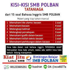 Sebagai materi latihan menghadapi umpn dan smb ujian tulis politeknik negeri bandung polban. Sukses Smb Polban Kisi Kisi Soal Smb Polban 2020