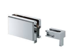 Set consists of bottom roller track and top guide channel. Glass Lock Sugatsune