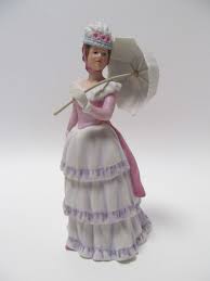 Vintage Homco Victorian Lady With Parasol Figurine Homco Figurine 1431 Home Interior Bisque Figurine Collectible Figu Victorian Lady Homco House Interior