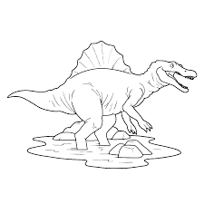 Kleurplaat dinosaurus 54 allerbeste dinosaurus kleurplaten. Leuk Voor Kids Spinosaurus