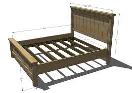 How do you build a twin bed frame? Farmhouse Bed California King Size Bed Frame Plans Diy King Bed Frame California King Bed Frame