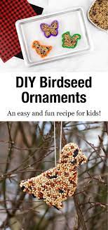 Birdseed Ornaments Bird Seed Ornaments Easy Crafts For Kids Winter Crafts For Kids