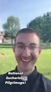Brother Eliott, MIC, shares his experience processing in the National  Eucharistic Pilgrimage at the National Shrine of Our Lady of Champion in  Wisconsin.
