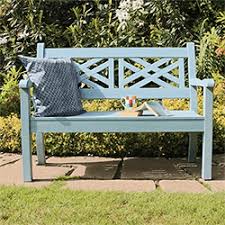 Our wooden garden furniture has been pressure treated too, and comes complete with 15 year guarantees against rot and fungal decay, with no requirement for annual retreatment. Benches Available From The Garden4less Uk Shop In Wooden Garden Furniture In A Blue Colour