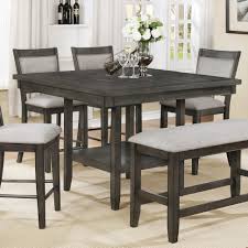 Rectangular or square tables give a sharper impression. Crown Mark Fulton Counter Height Table With 20 Inch Lazy Susan Royal Furniture Pub Tables