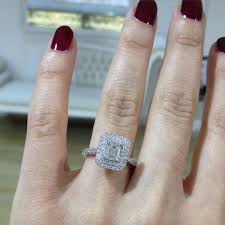 【feature】this beautiful halo cushion cut engagement ring is modern and solid which means eternal love. How To Choose An Engagement Ring To Suit Your Hand For Any Hand
