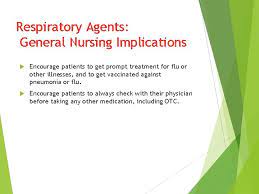 Bronchodilators And Other Respiratory Agents Drugs Affecting The