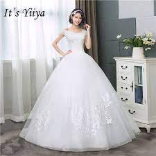 10000+ items for choice · 2019 new arrival dress It S Yiiya Sexy Boat Neck Wedding Dresses Simple Off White Cheap Sleeveless Wedding Gown Hs284 Wedding Dresses Aliexpress