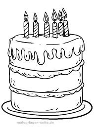 Ausmalbild Torte Malvorlagen Geburtstag Malvorlagen Vorlagen