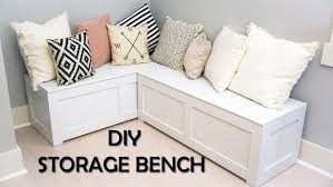 Kitchen Nook Storage Bench Diy Youtube