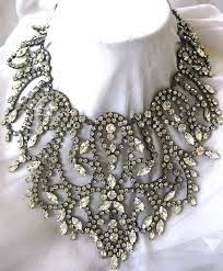 Humongous Kenneth Lane Sparkling Rhinestones Bib Necklace Vintage Designer Jewelry Jewelry Inspiration Vintage Costume Jewelry