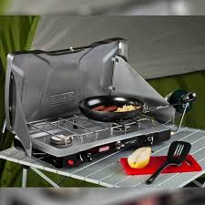 Coleman 2 burner white gas stove. Coleman Triton Series 2 Instastart 2 Burner Gas Stove