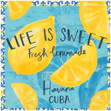 Sainsburys Havana Lemons Napkins 20 Sainsburys Fresh Food Delivery Fresh Lemonade