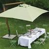 One of the best features of this cantilever parasol is the fact that it comes with five different position tilting choices. 1