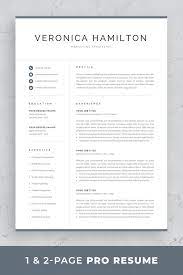 I passed the info along to friend number. Professional Resume Template 1 And 2 Page Resume Modern Cv Template For Word Mac Pc Instant Download Cover Letter Veronica Resume Template Professional Resume Template Word Resume References