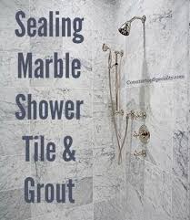 Sealing Marble Shower Tile Grout Marble Shower Tile Marble Showers Marble Tile Bathroom