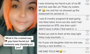 Hit us up if you want to. Tiktok Users Share The Terrible Ways They Found Out Their Ex Partners Were Cheating Daily Mail Online