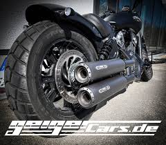 A second line of scouts, with heavier frames, was introduced in 1932 alongside the standard scout, which replaced the 101 scout and shared its frame with the chie. Indian Scout Scout Bobber Miller Sportauspuff Geigercars Home Of Us Cars