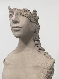 Unfired clay torso, work by, Mark Manders