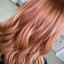 Pin By Betrice Bagi On Hair Peach Hair Copper Rose Gold Hair Red Hair Color
