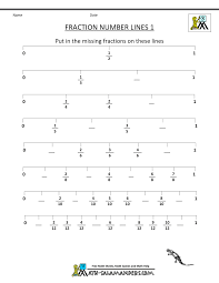 Fraction Number Line Sheets Fractions Number Line Line Math