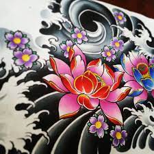 Japanese Flower Tattoo Blue Flower Tattoos Japanese Tattoo