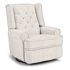 Best Chairs Custom Finley Swivel Glider Recliner In Creme Fabrics Buybuy Baby Swivel Glider Recliner Glider Recliner Swivel Glider