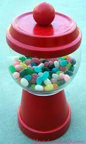 Diy Gumball Machine Clever Housewife Diy Gumball Machine Gumball Machine Craft Gumball Machine