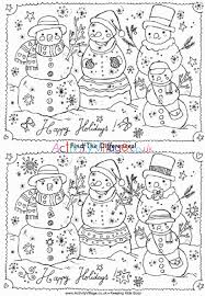 Build observation and concentration skills by playing find the difference games. Find The Differences Puzzle Christmas Snowmen