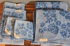 Buy top selling products like american traditions in wash towel and american craft made in the usa washcloth. Vintage 1950 S Cannon Mills 6 Piece Blue Floral Bath Towel Etsy Floral Bath Towels Blue Towels Cotton Bath Towels