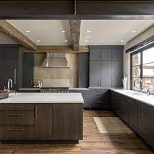 Wood effect kitchen worktops are a low cost alternative to real wood worktops. 75 Beautiful Rustic Gray Kitchen Pictures Ideas July 2021 Houzz