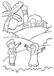 Dalam pengerjaannya, yasmin dibantu sama kakak. Mewarnai Sketsa Gambar Suasana Ramadhan Terbaru Kataucap