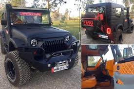 This Modified Mahindra Thar With Angry Bird Grille Looks Stunning