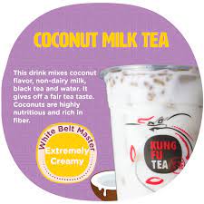 Best Seller Coconut Milk Tea From Kung Fu Tea Coconut Milk Tea Milk Tea Drinking Tea