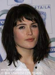 Really Short Bangs Hmm Either Chopping Them Or Growing Them Out Medium Length Hair Styles Medium Hair Styles Hairstyles With Bangs