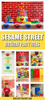 Another ideas is find a colorful sesame street character just as they look on the show, means, no cartoon images. Diy Sesame Street Party Pretty My Party Party Ideas