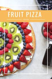 Fruit Pizza With A Sugar Cookie Crust Home Jobs By Mom Recipe Fruit Pizza Sugar Cookie Fruit Pizza Recipe Sugar Cookie Crust Fruit Pizza