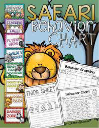 Behavior Clip Chart Jungle Safari Theme