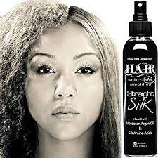 Amazon Com Straight Silk Spray With Moroccan Argan Oil Hair Straig African American Hairstyles Natural African American Hairstyles Black Natural Hairstyles