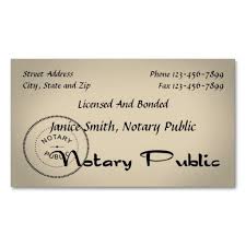 Notary Public Business Card Notary Public Business Notary Public Business Card Maker