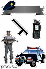 Topo De Bolo Policial Bolo Policial Bolo De Policial Bolos De Policia
